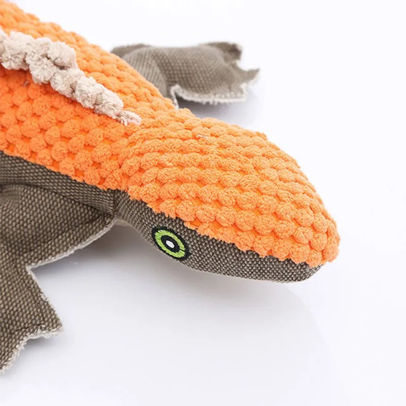 Pet Dog Toys Animal Plush Bite-Resistant Dog Chew Toy Soft Plush Lizard Toy For DogsPuppy Training Pet Supplies