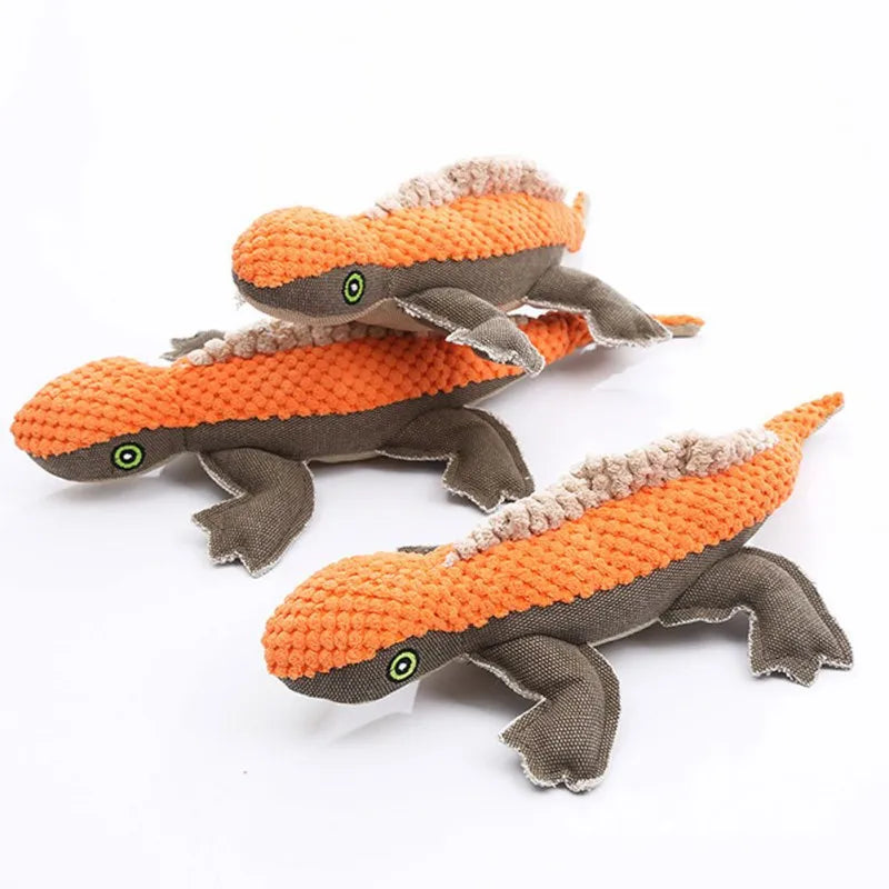 Pet Dog Toys Animal Plush Bite-Resistant Dog Chew Toy Soft Plush Lizard Toy For DogsPuppy Training Pet Supplies