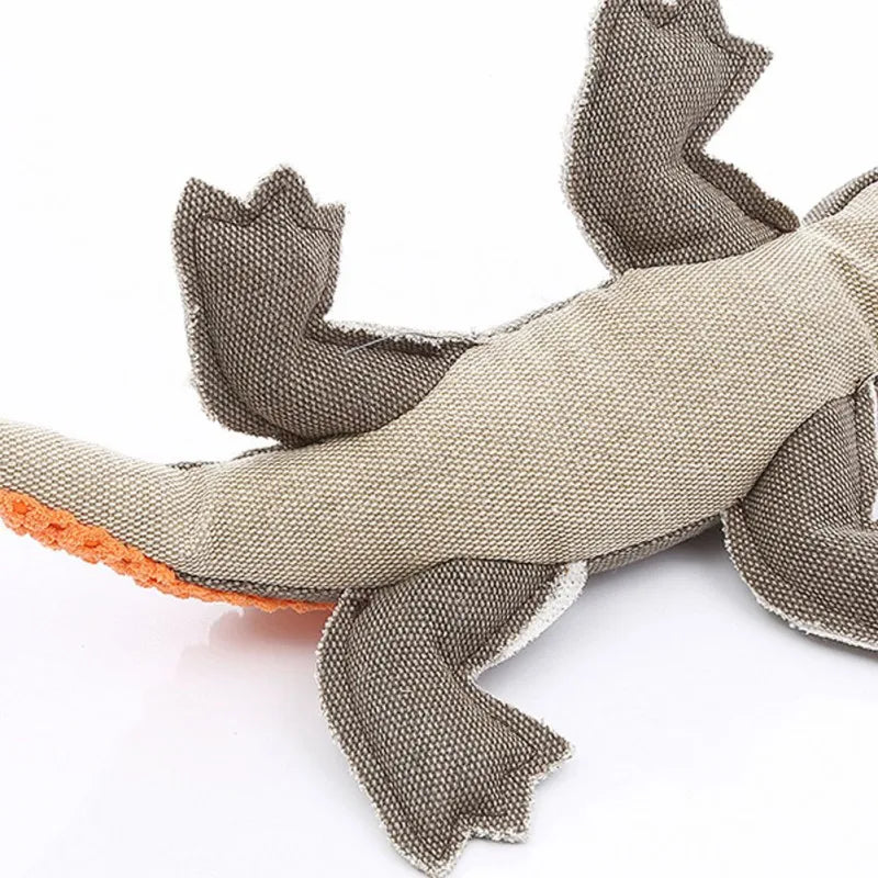 Pet Dog Toys Animal Plush Bite-Resistant Dog Chew Toy Soft Plush Lizard Toy For DogsPuppy Training Pet Supplies